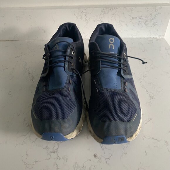 On Cloud 5 Ink Cobalt Blue Running Sneakers Men's Sz 12 79.98848 Fall Athleisure - Picture 3 of 14